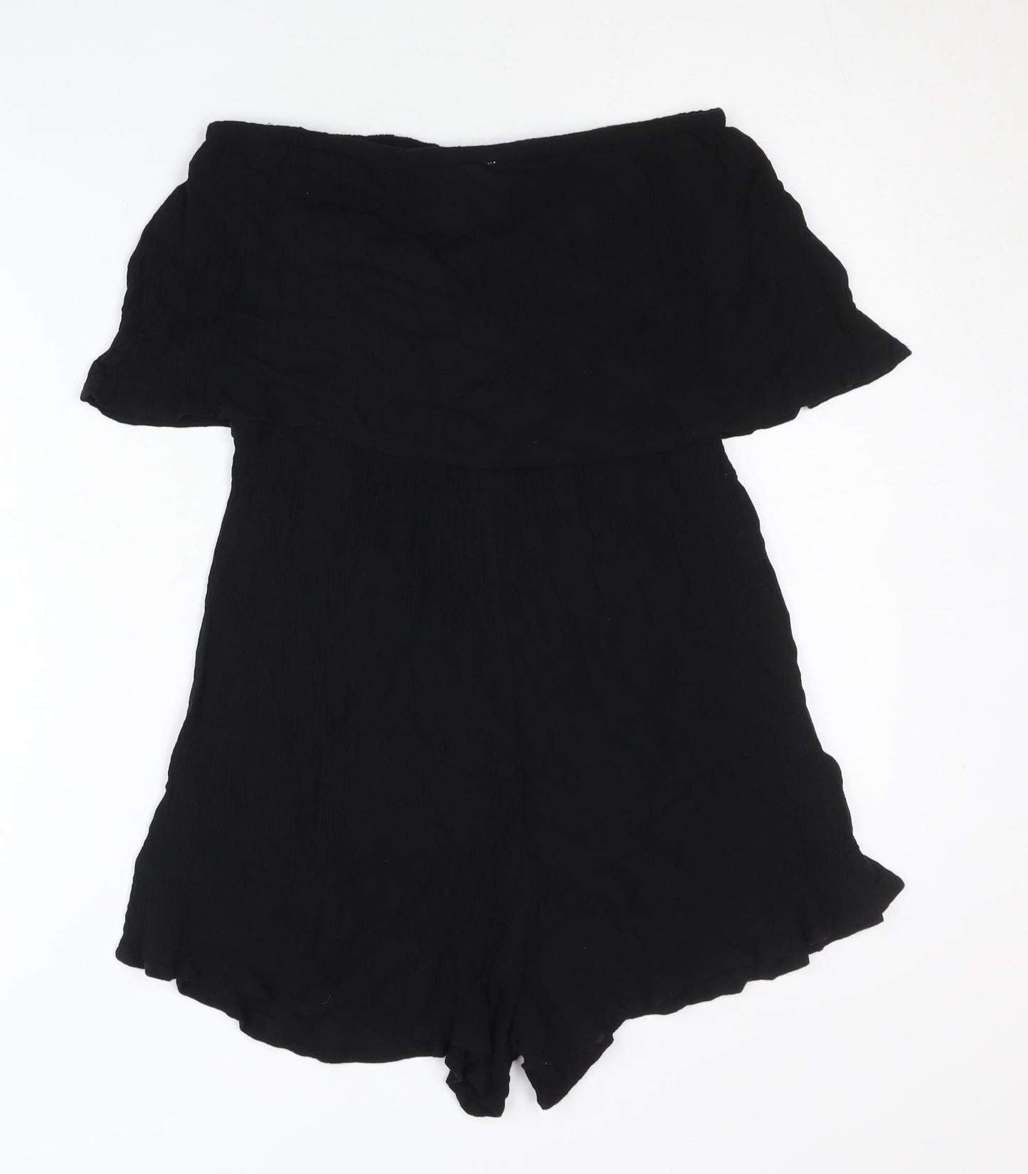 Womens UK Size S ASOS One-Piece Black Playsuit