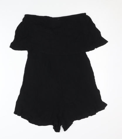 Womens UK Size S ASOS One-Piece Black Playsuit