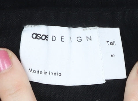 Womens UK Size S ASOS One-Piece Black Playsuit