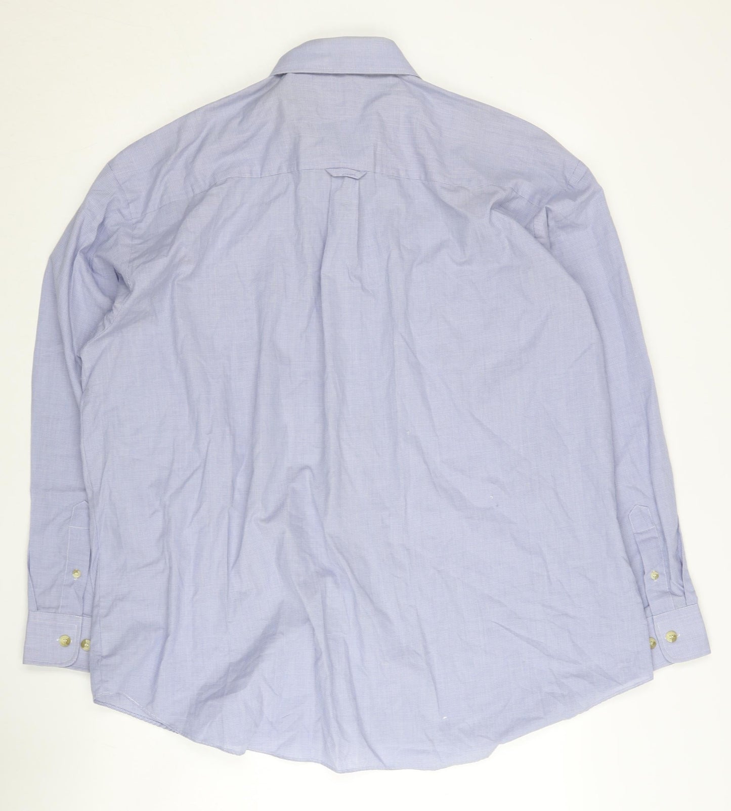 Target Men's Blue Long Sleeve Button-Up Shirt Size L 42in Regular Fit