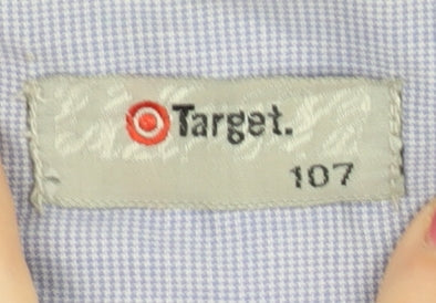 Target Men's Blue Long Sleeve Button-Up Shirt Size L 42in Regular Fit