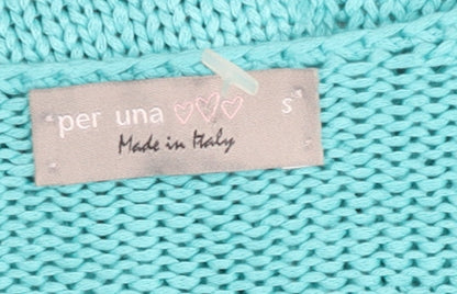 Marks and Spencer Women’s Blue V-Neck Cardigan Size S Acrylic Knit