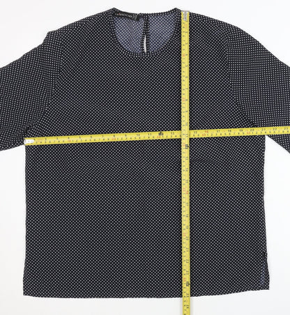Womens UK Size 16 HARDOB Black Basic Blouse