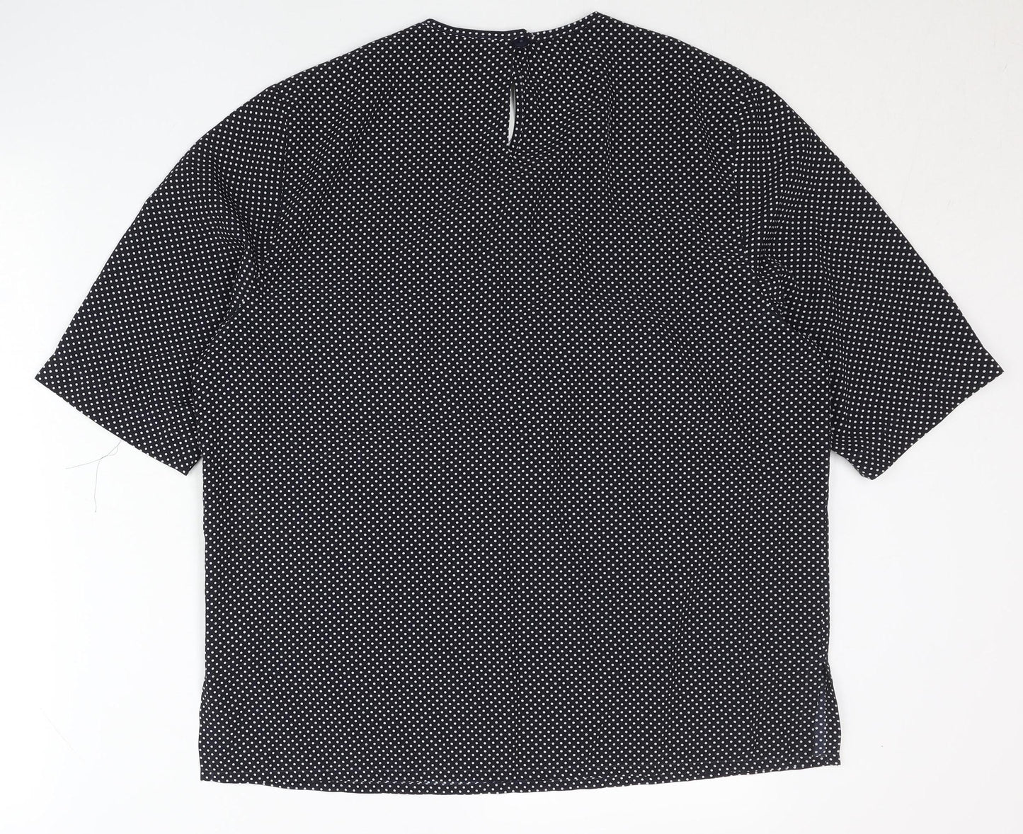 Womens UK Size 16 HARDOB Black Basic Blouse