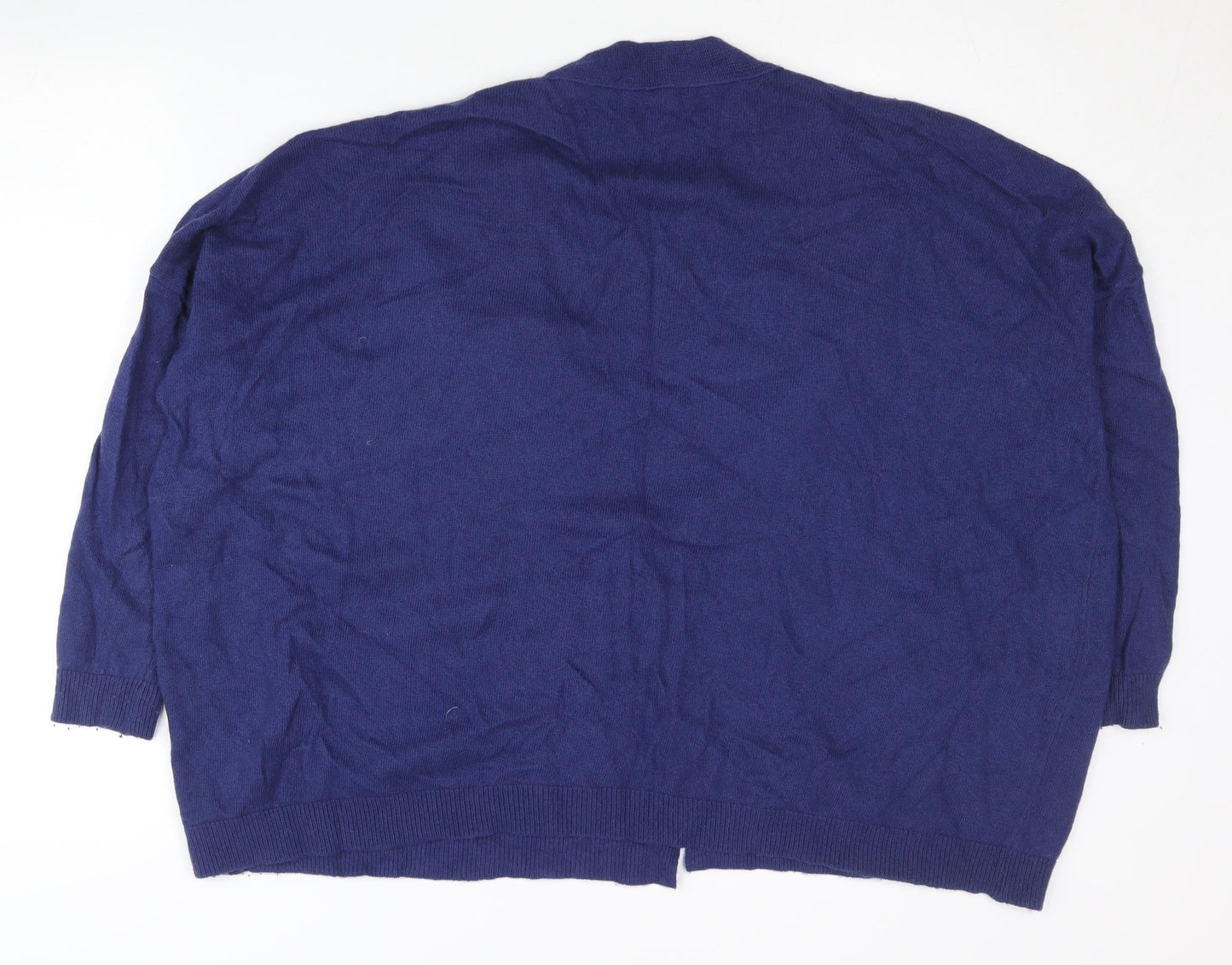 Womens UK Size S United Colors of Benetton Blue Cardigan Jumper