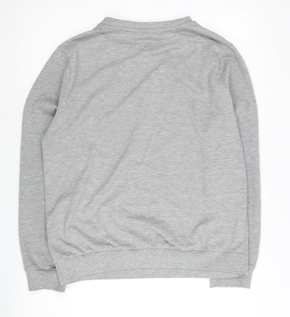 Womens UK Size 10/12 Disney Grey Pullover Sweatshirt