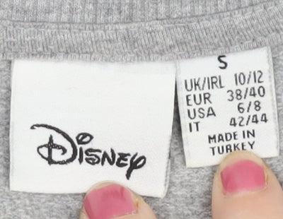 Womens UK Size 10/12 Disney Grey Pullover Sweatshirt