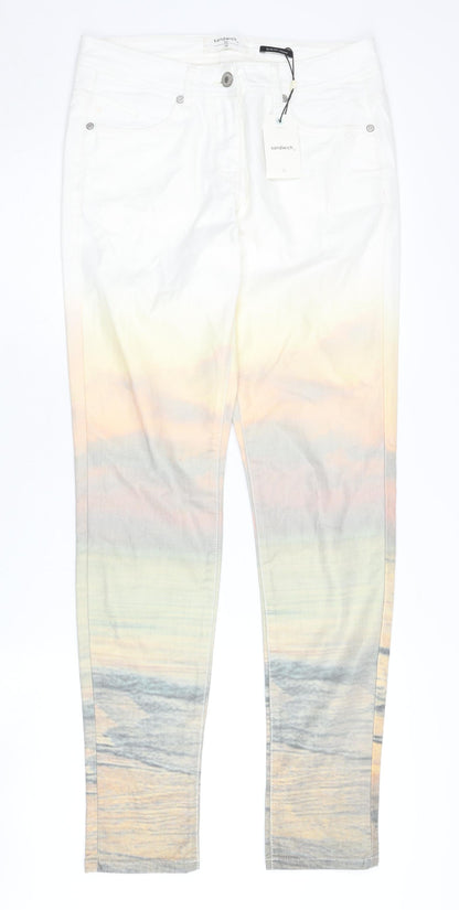 Sandwich Womens Multicoloured Skinny Slim Jeans Size 10 Stretch
