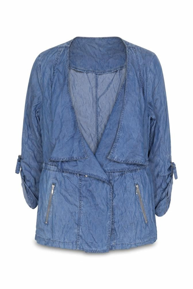 Womens UK Size 14 Marks and Spencer Blue Tunic Blouse