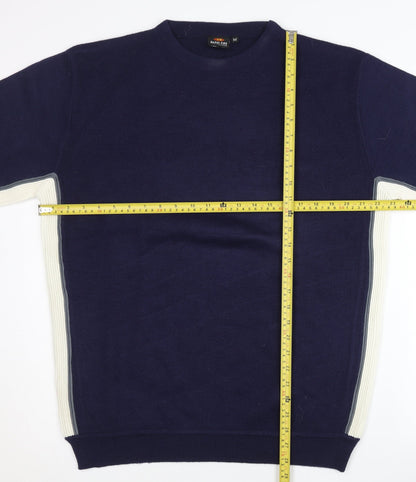 Rapid Fire Men’s Blue Medium Pullover Jumper, Crew Neck, Long Sleeve