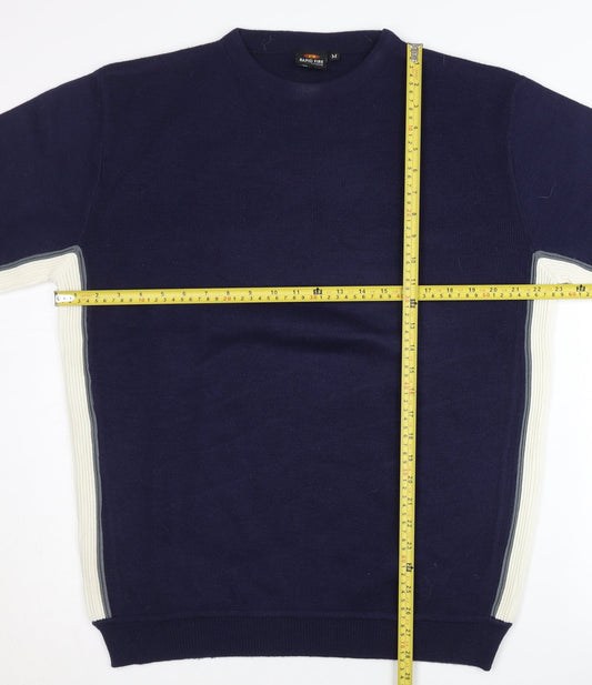 Rapid Fire Men’s Blue Medium Pullover Jumper, Crew Neck, Long Sleeve