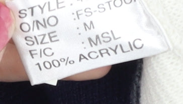 Rapid Fire Men’s Blue Medium Pullover Jumper, Crew Neck, Long Sleeve