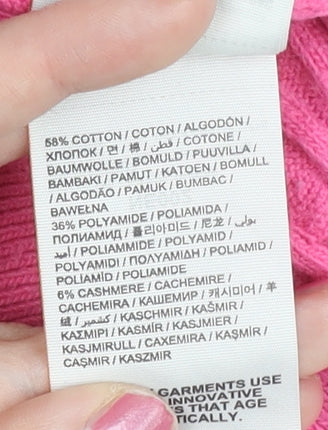 Womens UK Size 2XS Superdry Pink Pullover Jumper