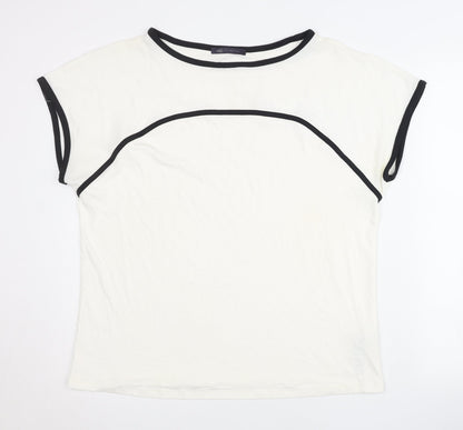 Womens UK Size 16 Marks and Spencer White Basic T-Shirt