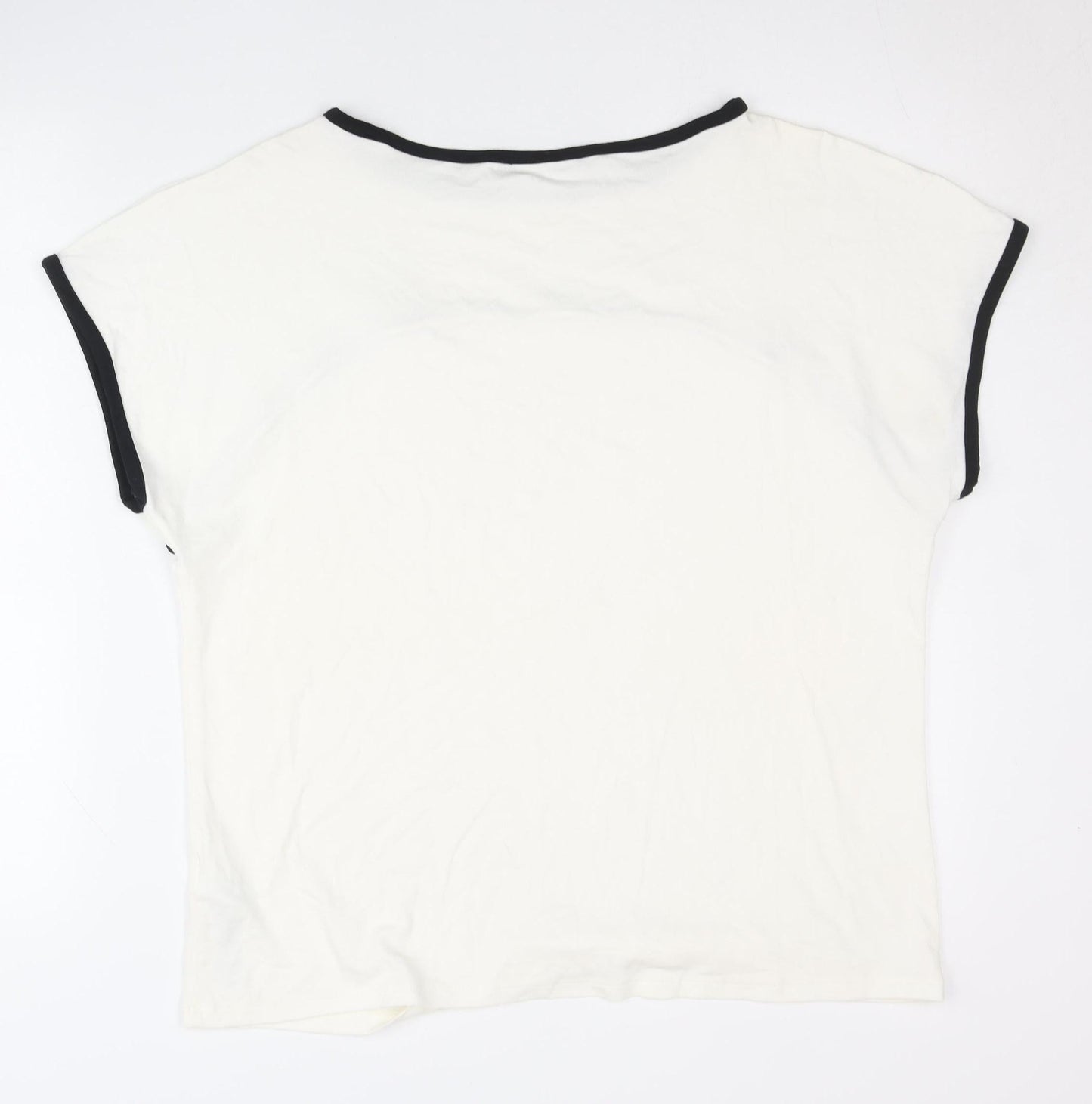 Womens UK Size 16 Marks and Spencer White Basic T-Shirt