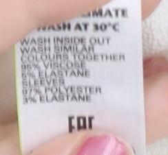 Womens UK Size 16 Marks and Spencer White Basic T-Shirt