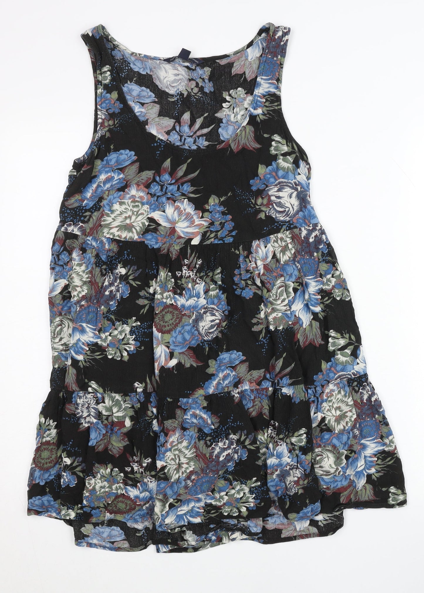 American Eagle Outfitters Women’s Black XS Floral Skater Dress