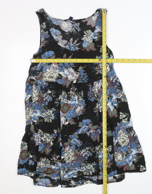 American Eagle Outfitters Women’s Black XS Floral Skater Dress