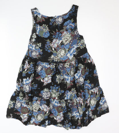 American Eagle Outfitters Women’s Black XS Floral Skater Dress
