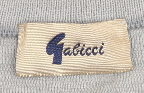 Gabicci Men’s Beige Wool Blend V-Neck Pullover Jumper Size M