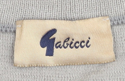 Gabicci Men’s Beige Wool Blend V-Neck Pullover Jumper Size M
