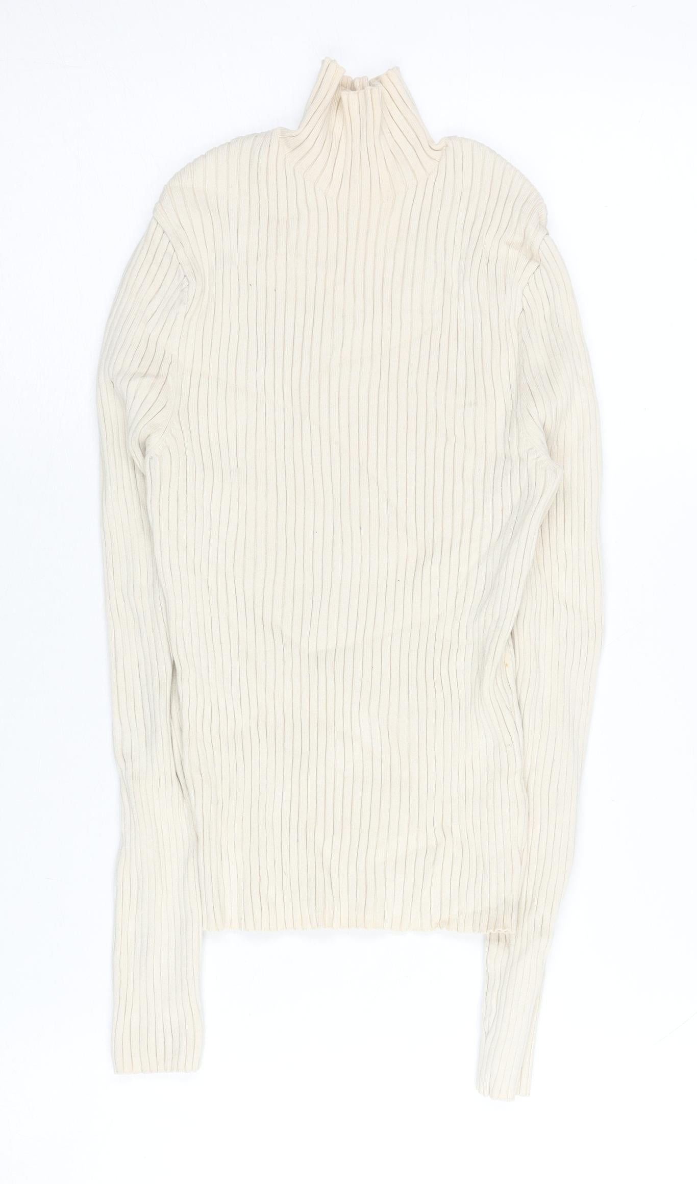 Womens UK Size 12 Zara Ivory Pullover Jumper