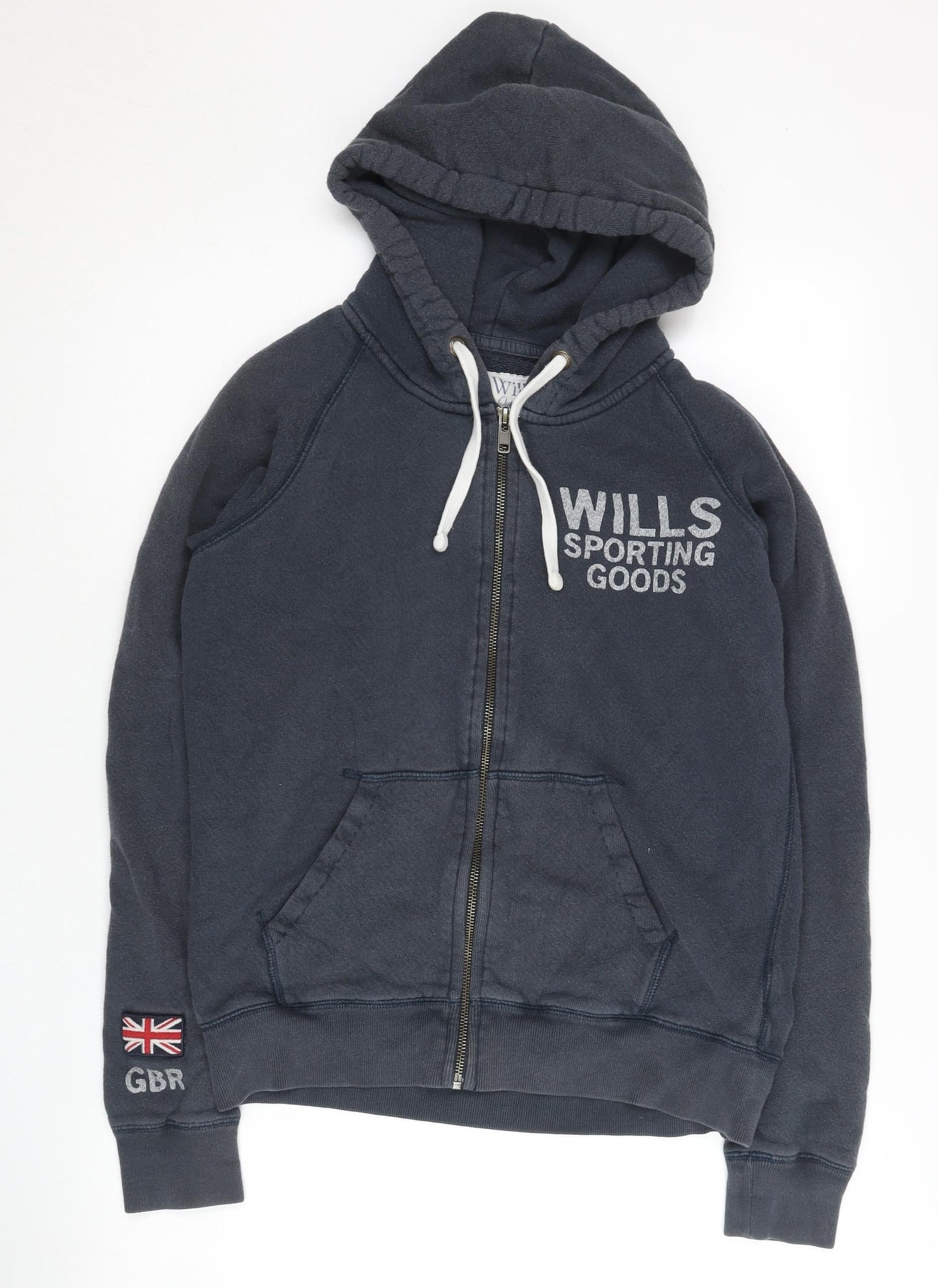 Womens UK Size 10 Jack Wills Blue Full Zip Hoodie