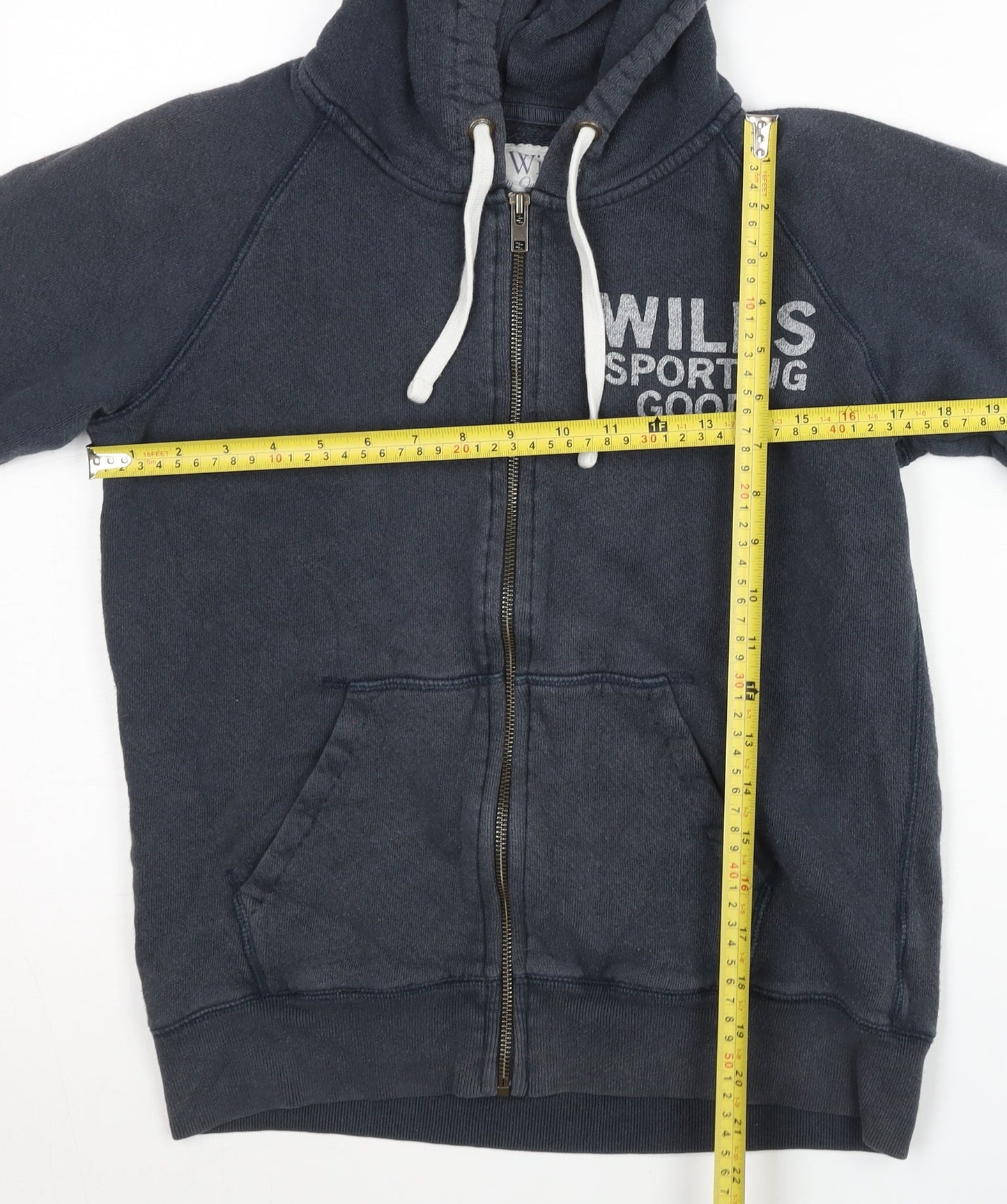 Womens UK Size 10 Jack Wills Blue Full Zip Hoodie