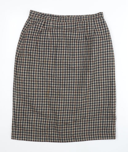 Debenhams Women’s Multicoloured Wool Blend Tweed Skirt Size 14