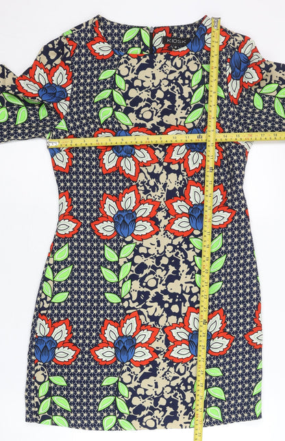 Kiosk Womens Multicoloured Floral Shift Dress Size 10