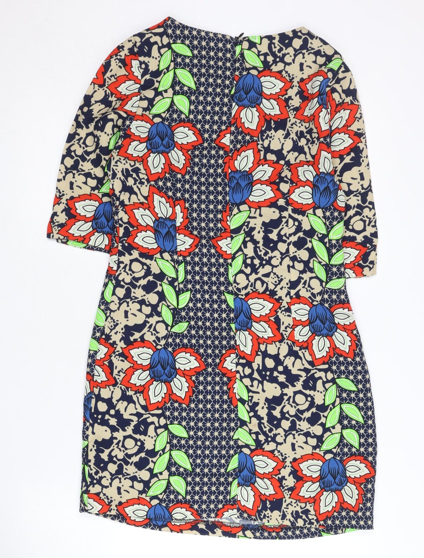 Kiosk Womens Multicoloured Floral Shift Dress Size 10