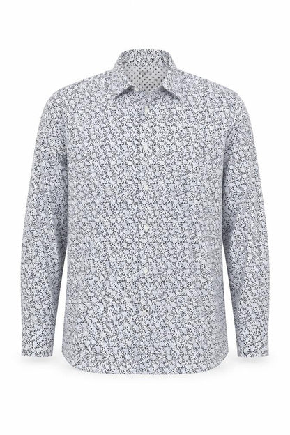 Ted Baker Mens Blue Floral Shirt Size M Regular Fit Casual