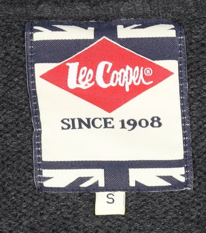 Lee Cooper Mens Black S Pullover Crew Neck Knit Jumper
