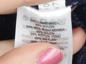 Debenhams Mens Blue XL Wool Blend Crew Neck Jumper Pullover