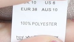 PrettyLittleThing Women’s Beige Size 10 Paperbag Pleated Shorts