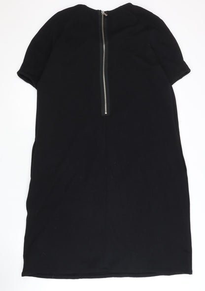 Betty Jackson Studio Women Black Size 12 Shift Bow Detail Dress