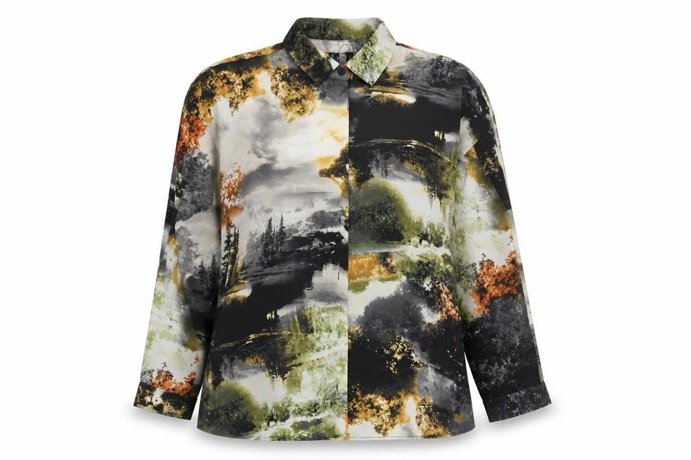 Womens UK Size M MNG Collection Multicoloured Classic Button-Up