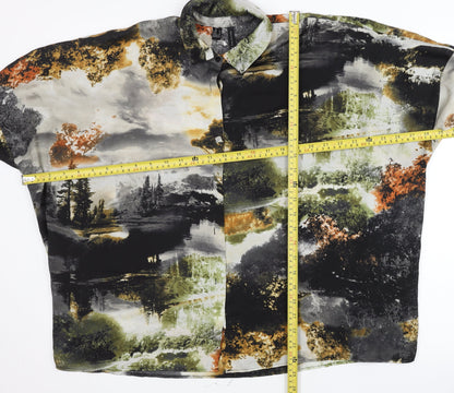 Womens UK Size M MNG Collection Multicoloured Classic Button-Up