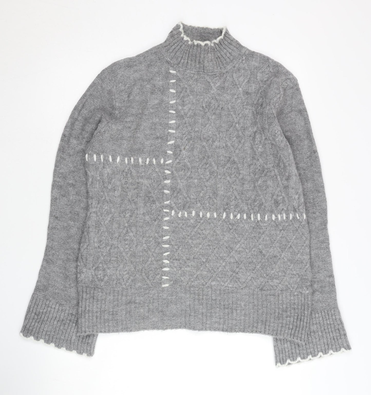 Womens UK Size 12 Lipsy Grey Pullover Jumper