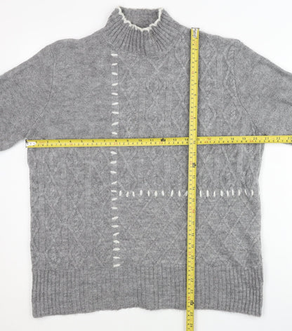 Womens UK Size 12 Lipsy Grey Pullover Jumper