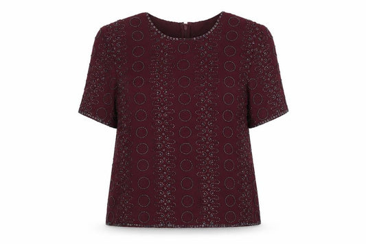Womens UK Size 16 Bonmarché Red Basic Blouse