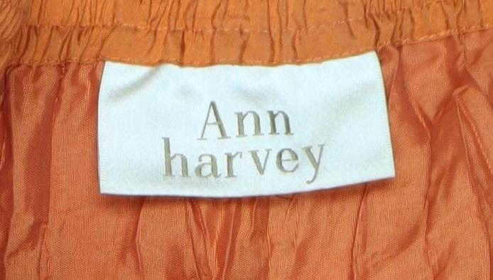 Ann Harvey Women’s Orange Long A-Line Skirt Size 18 Polyester