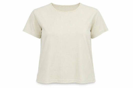 Papaya Women Beige Size 16 Short Sleeve Basic T-Shirt