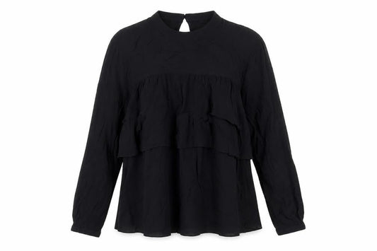 Womens UK Size 12 Pimkie Black Tunic Blouse