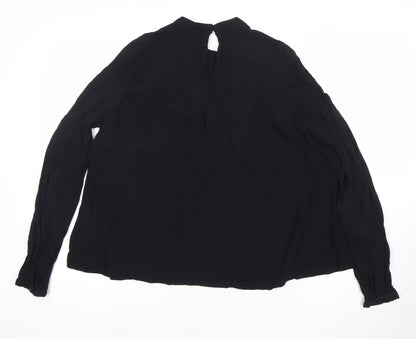 Womens UK Size 12 Pimkie Black Tunic Blouse