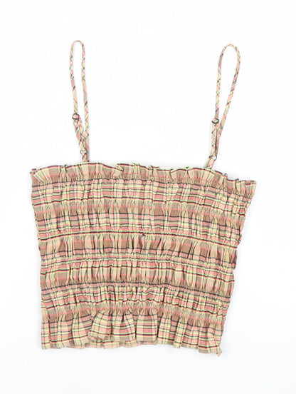 Womens UK Size 10 COLLUSION Multicoloured Camisole Tank