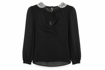 Womens UK Size 8 Atmosphere Black Classic Blouse