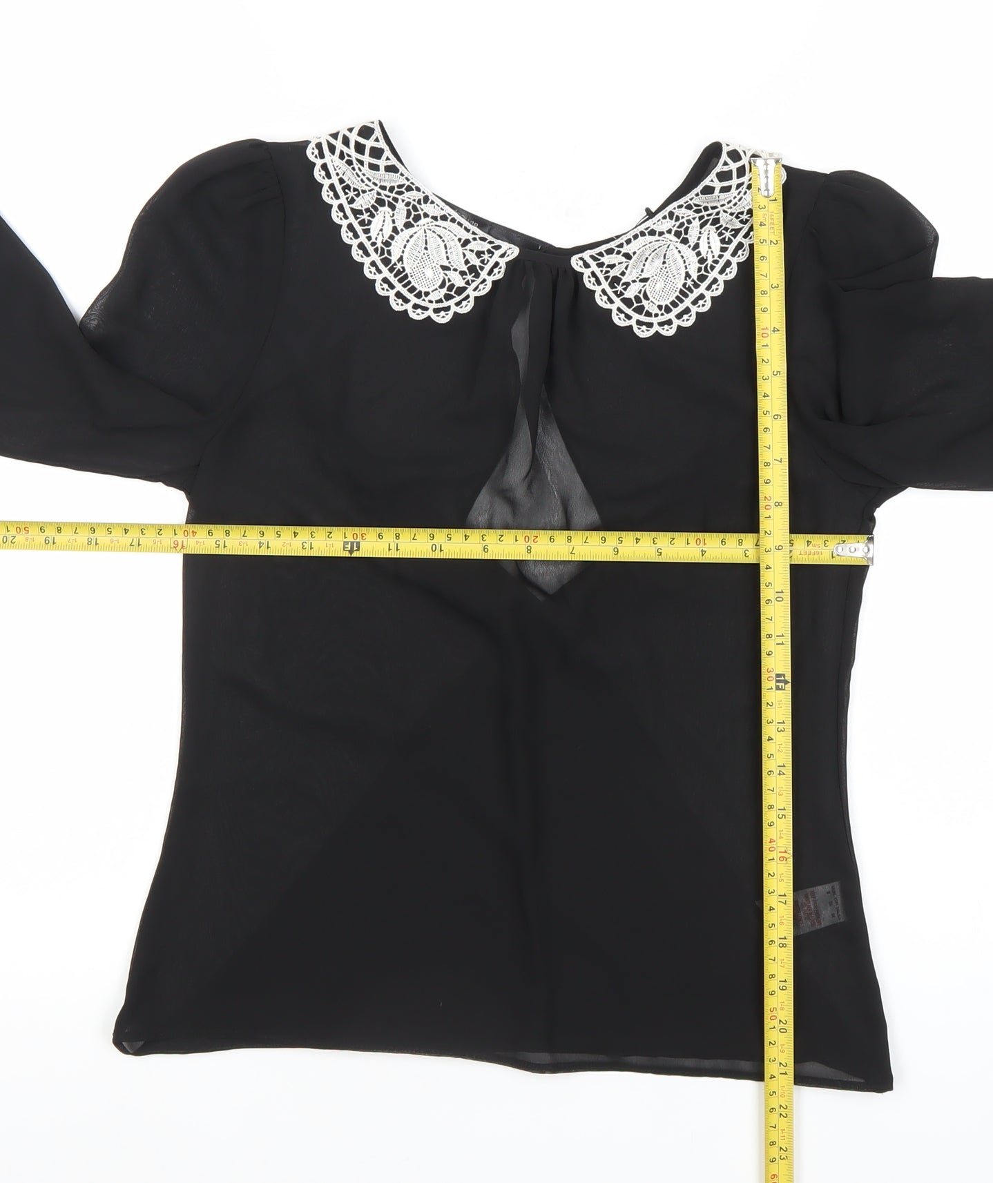 Womens UK Size 8 Atmosphere Black Classic Blouse