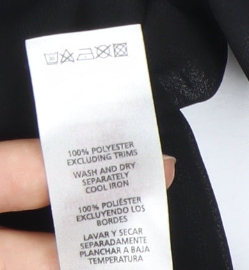 Womens UK Size 8 Atmosphere Black Classic Blouse