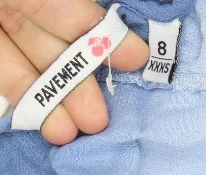 PAYEMENT Womens Blue White Ombre Viscose Tunic Blouse Size 8